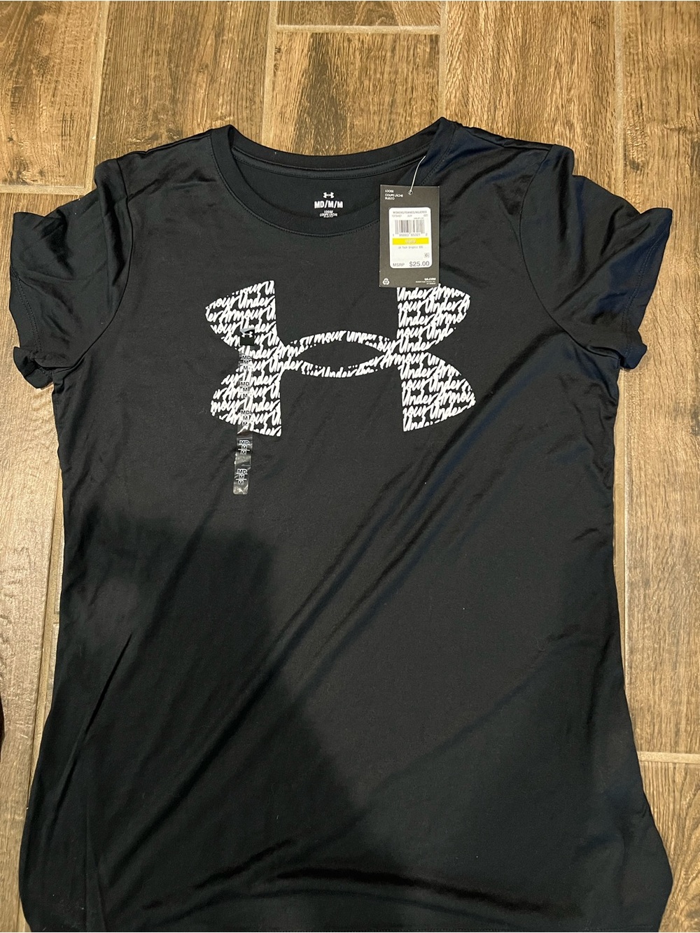 Under Armour Women’s Black Performance Logo Tee. NWT. Women’s Size M